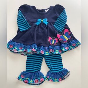 Baby girl’s Rare Editions two piece set - b1